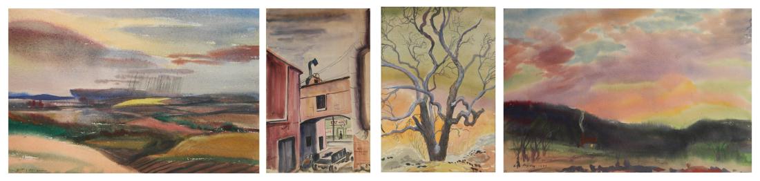 William Rakocz 4 watercolors (1 of 10)