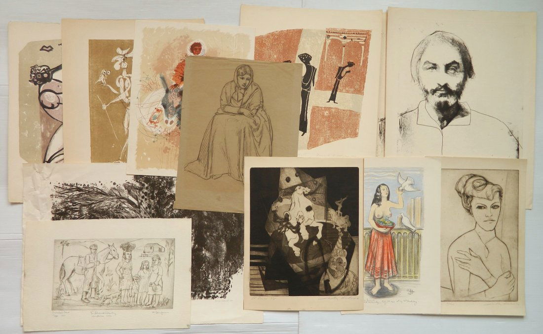 11 Prints and 1 Drawing (1 of 10)