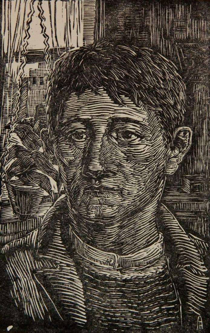 Albert Abramovitz woodcut (1 of 4)