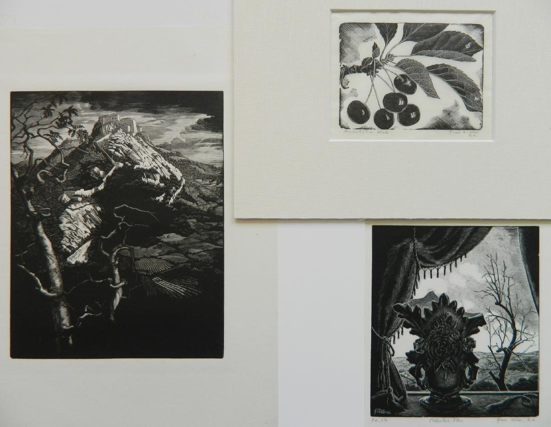 Grace Albee 3 wood engravings (1 of 9)