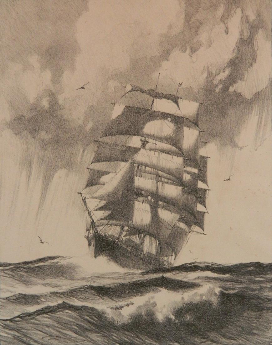 Gordon Grant lithograph (1 of 4)