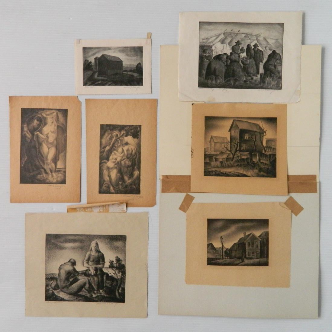 Manuel Silberger 2 etchings and 5 lithographs (1 of 7)