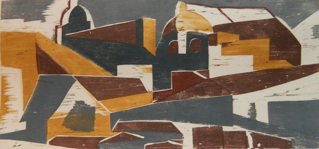 Frank Wallace woodcut (1 of 3)