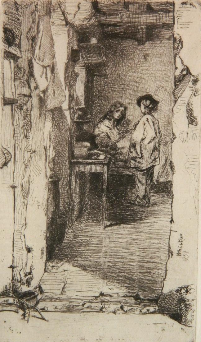 James A. M. Whistler etching (1 of 3)