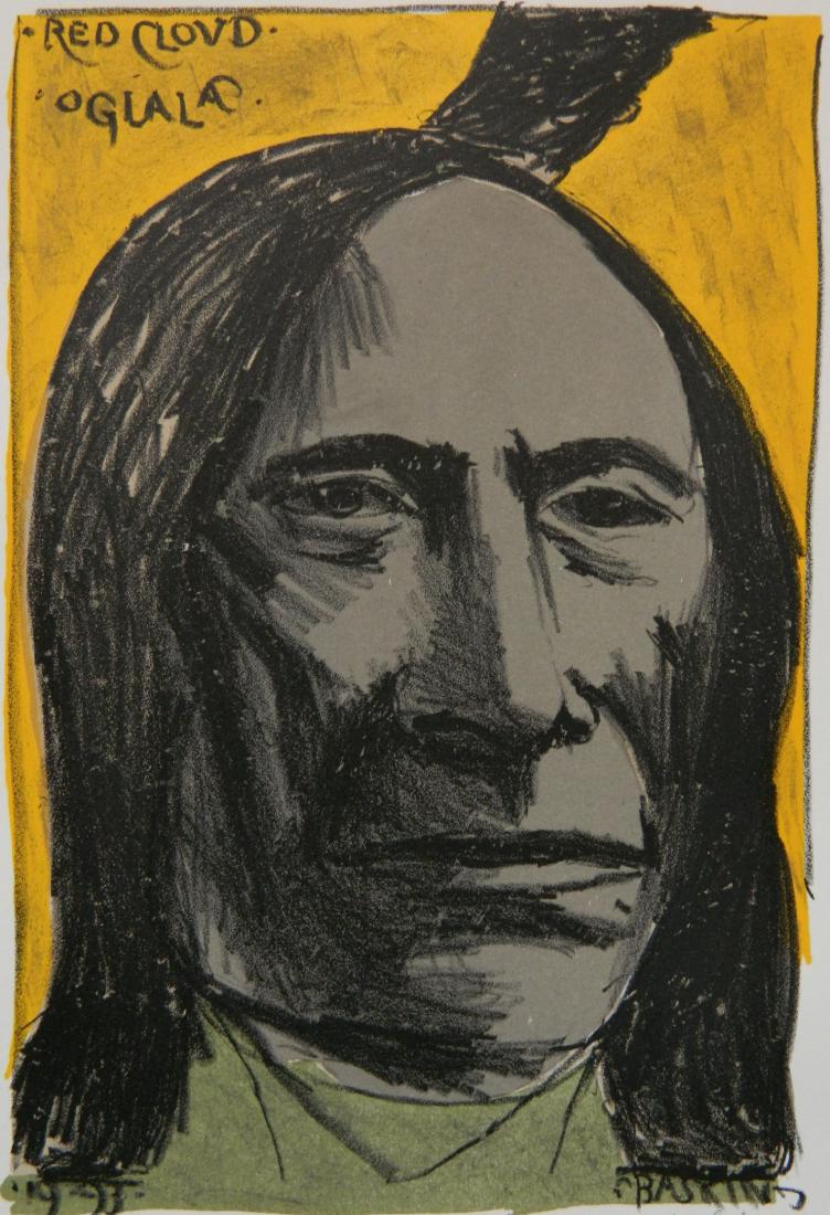 Leonard Baskin lithograph (1 of 5)