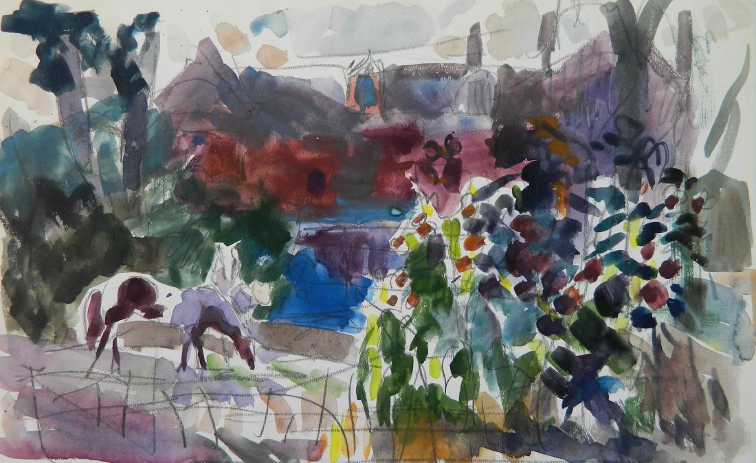 Joseph O'Sickey watercolor (1 of 4)