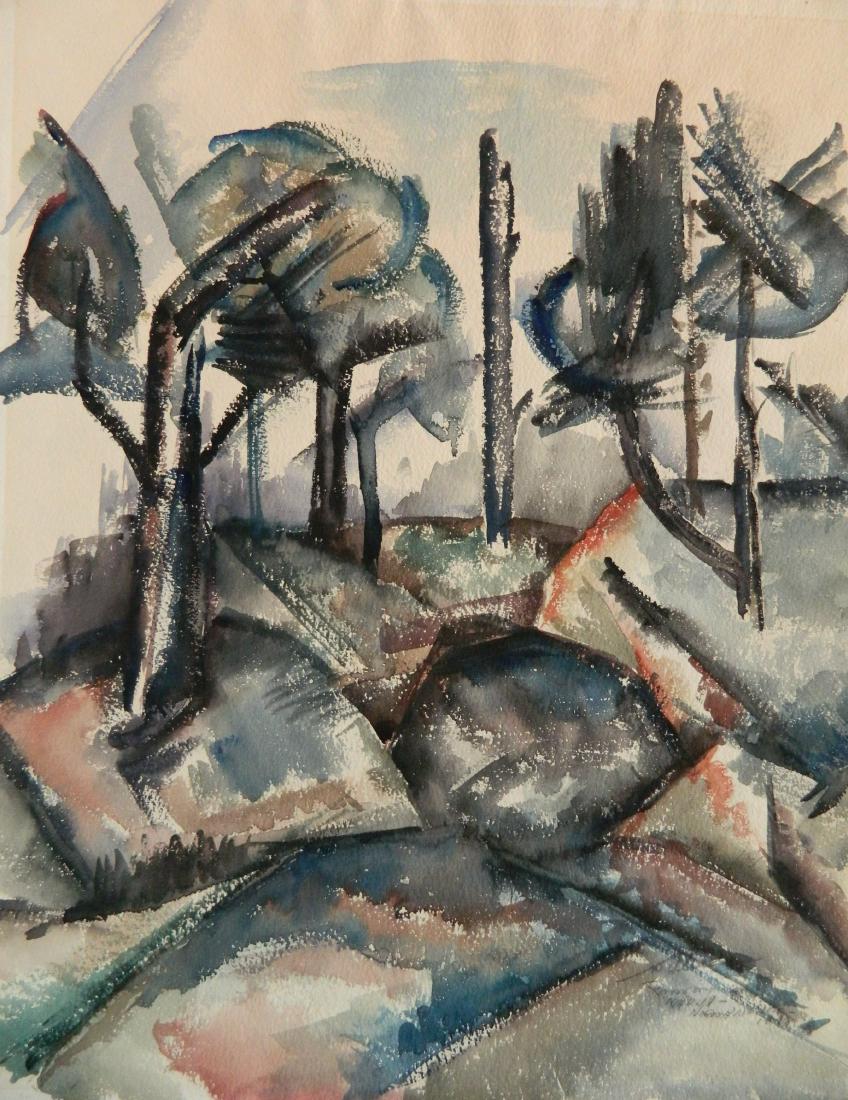 Norman Lewis watercolor (1 of 4)