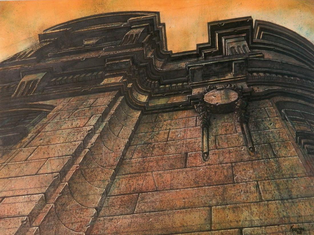 George Kozmon acrylic on paper (1 of 4)