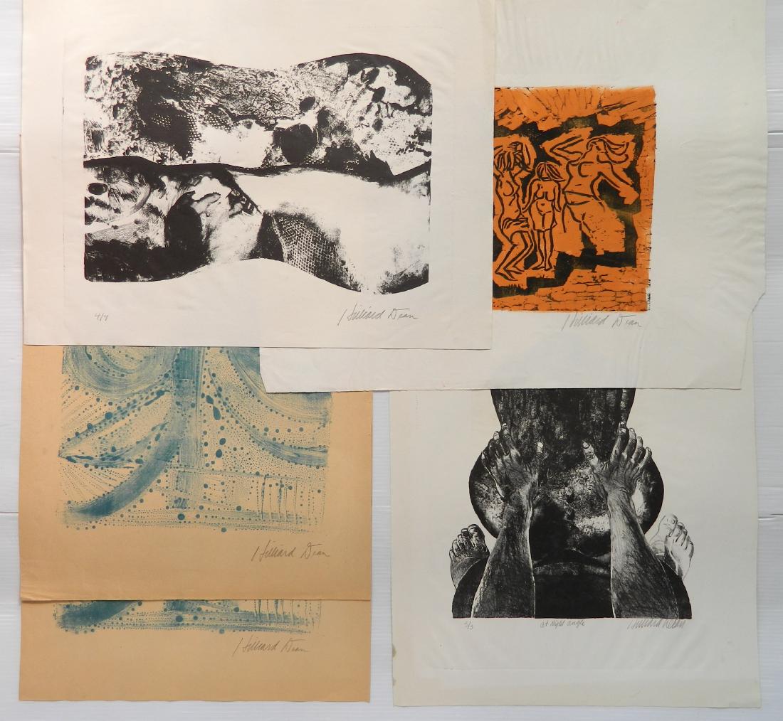 Hilliard Dean 1 woodcut and 4 lithographs (1 of 7)