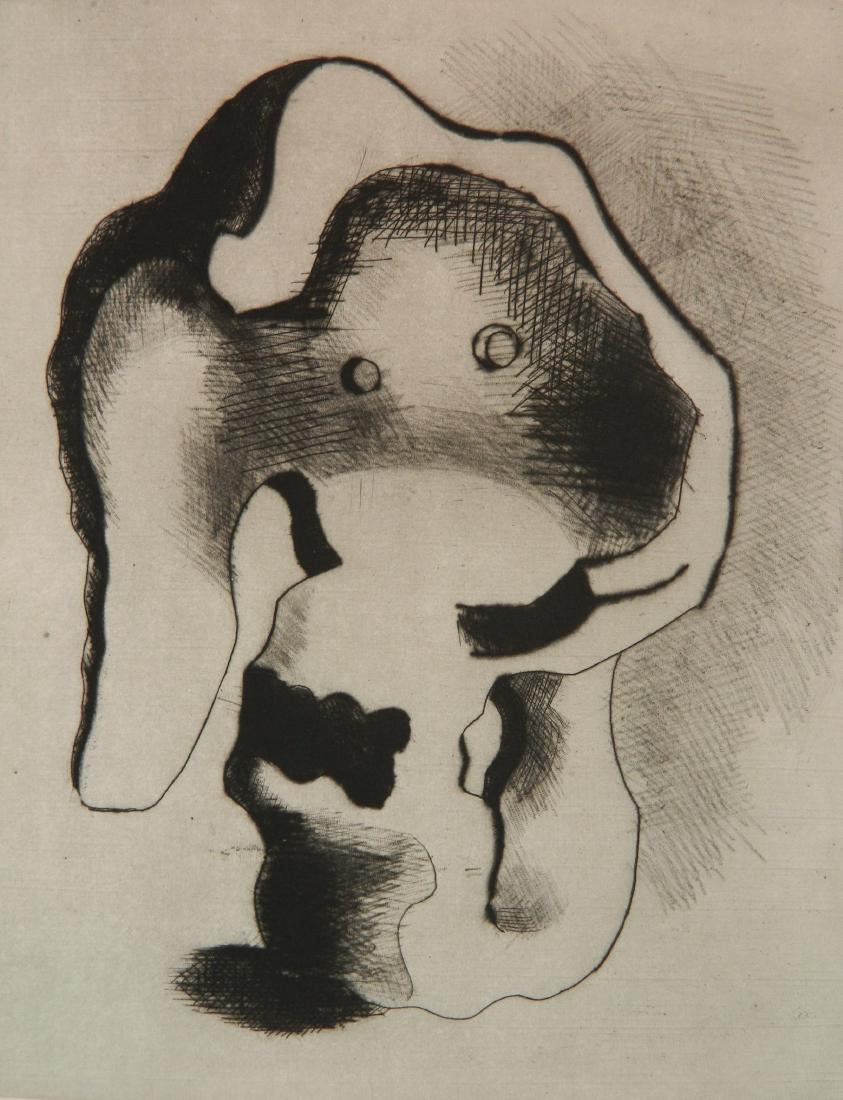 Jacques Lipchitz drypoint and roulette (1 of 4)
