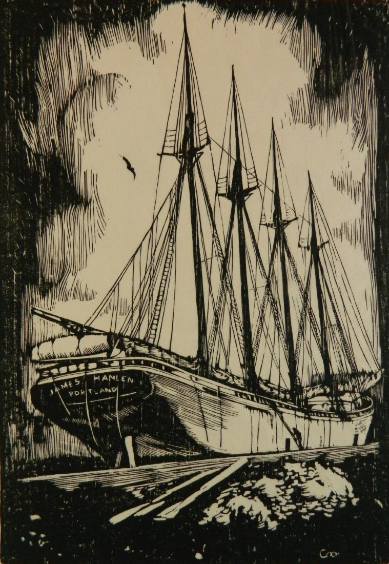 Howard Cook woodcut (1 of 4)