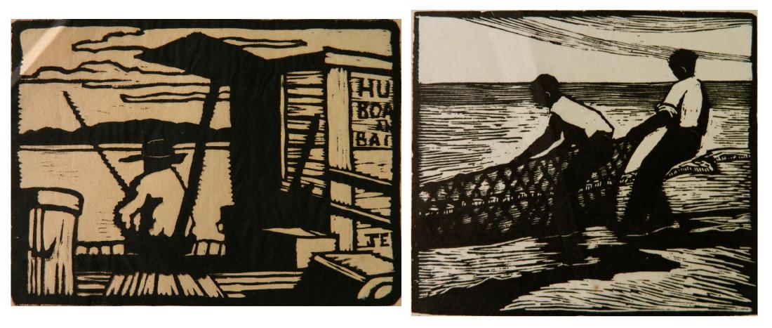 Jessie Jo Eckford 2 woodcuts (1 of 9)