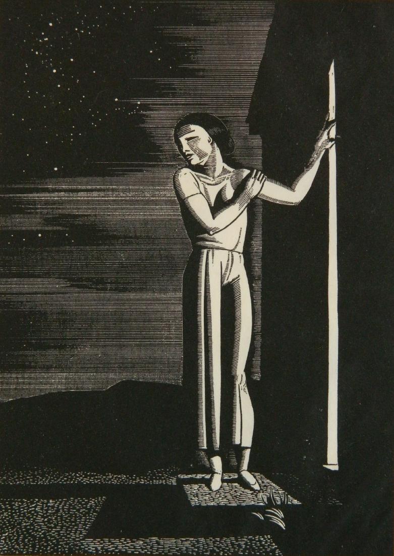 Rockwell Kent woodcut (1 of 4)
