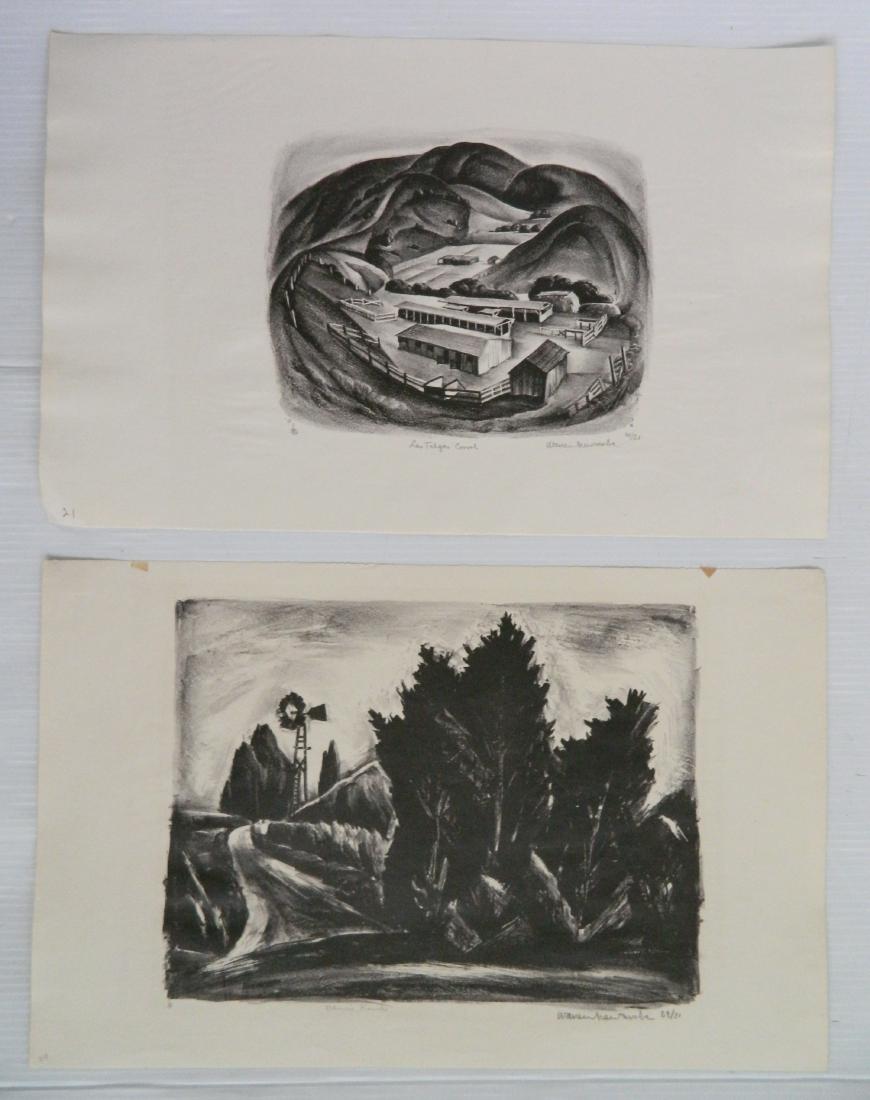 Warren Newcombe 2 lithographs (1 of 6)