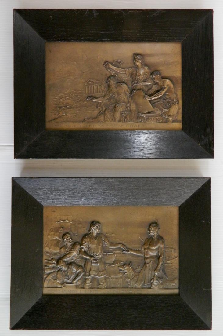 2 German bronze plaques (1 of 6)