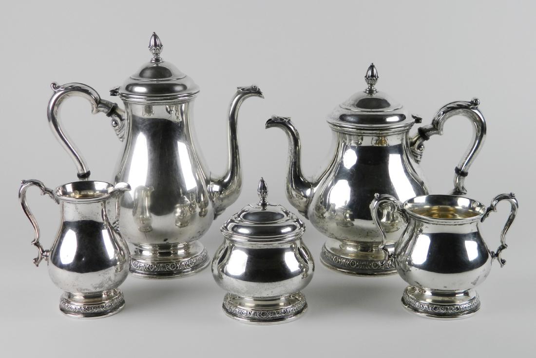 International sterling silver tea service (1 of 6)
