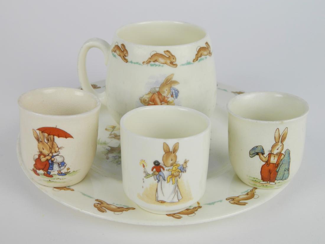 Royal Doulton 'Bunny Kins' porcelain items (1 of 10)
