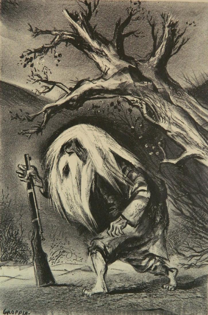 William Gropper lithograph: William Gropper (American 1897-1977)- ''Rip Van Winkle''- lithograph, signed in pencil, AAA publication in the edition of 250, very good condition. 14 1/4 x 9 1/4''