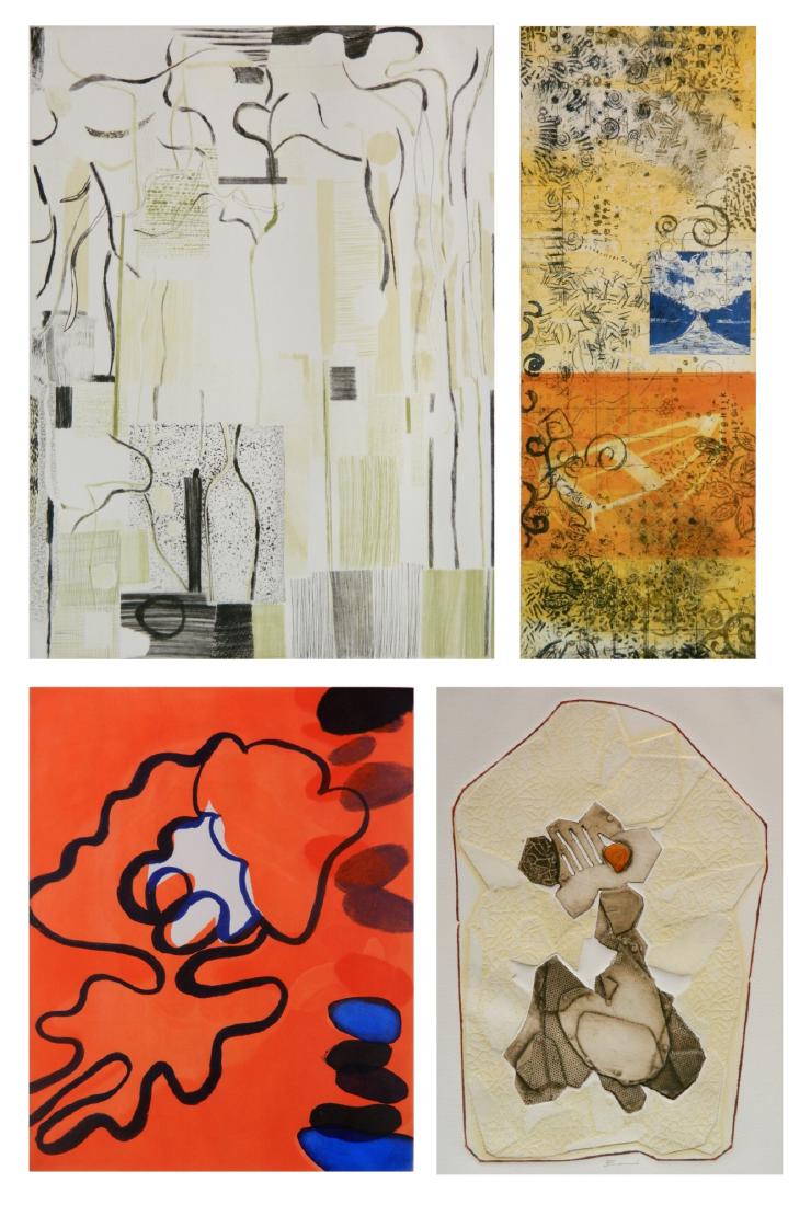 4 Print Club of Cleveland publications: 4 Print Club of Cleveland publications 1.) Paolo Boni (Italian 1926- )- ''Recueillement''- relief and intaglio in colors, 1966, edition of 250 plus 10, The Print Club of Cleveland publication no. 44. 