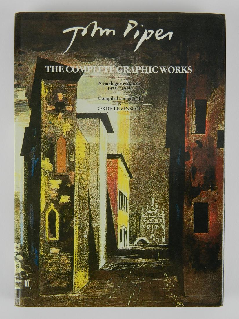 Levinson- John Piper: The Complete Graphic Works: Levinson, Orde- ''John Piper: The Complete Graphic Works''- Faber and Faber Limited, London, 1987, 141pp, 4to, hardbound with white cloth and lettering in black ink, d.j., overall good condtion.
