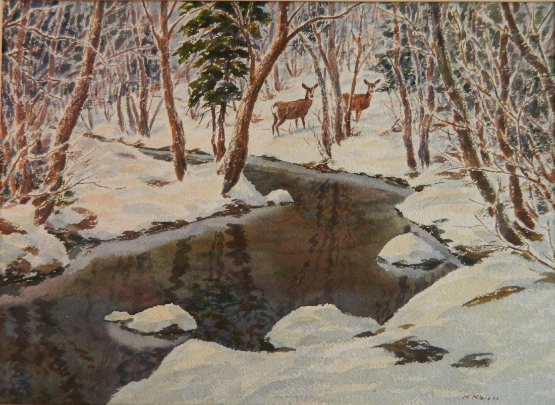 Hans Kleiber watercolor (1 of 4)