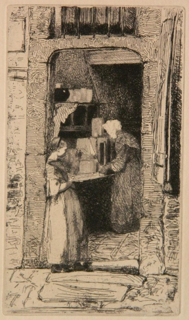 James A. M. Whistler etching (1 of 3)