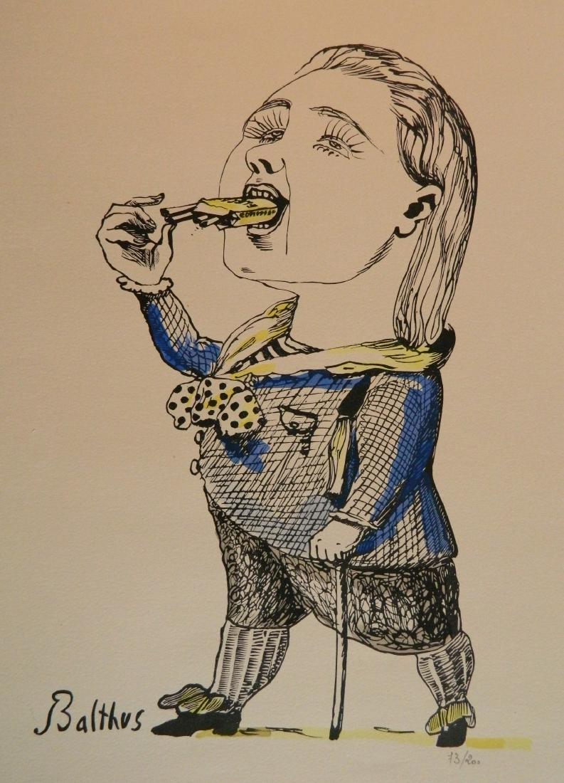 Balthus lithograph with pochoir (1 of 3)