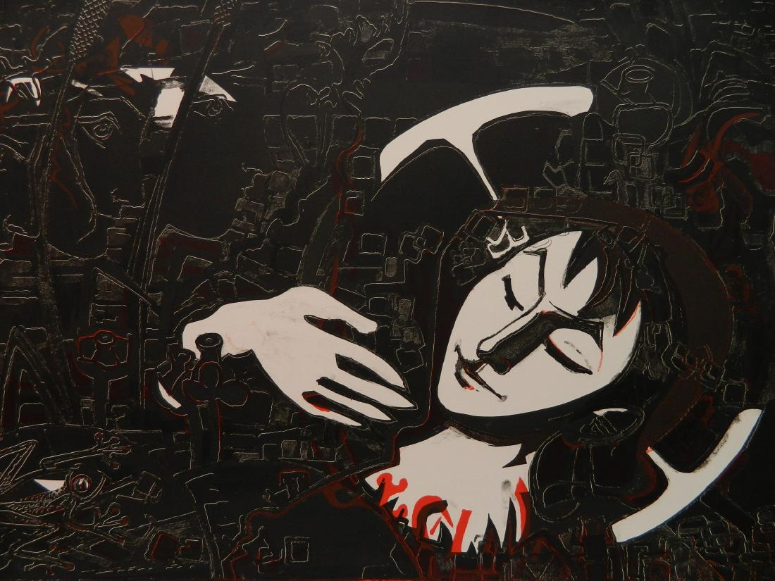 Francoise Gilot lithograph (1 of 4)