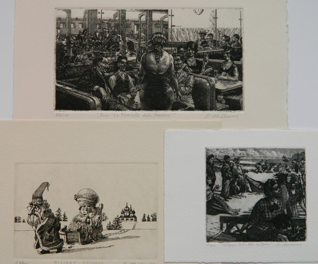 3 David Itchkawich etchings (1 of 8)