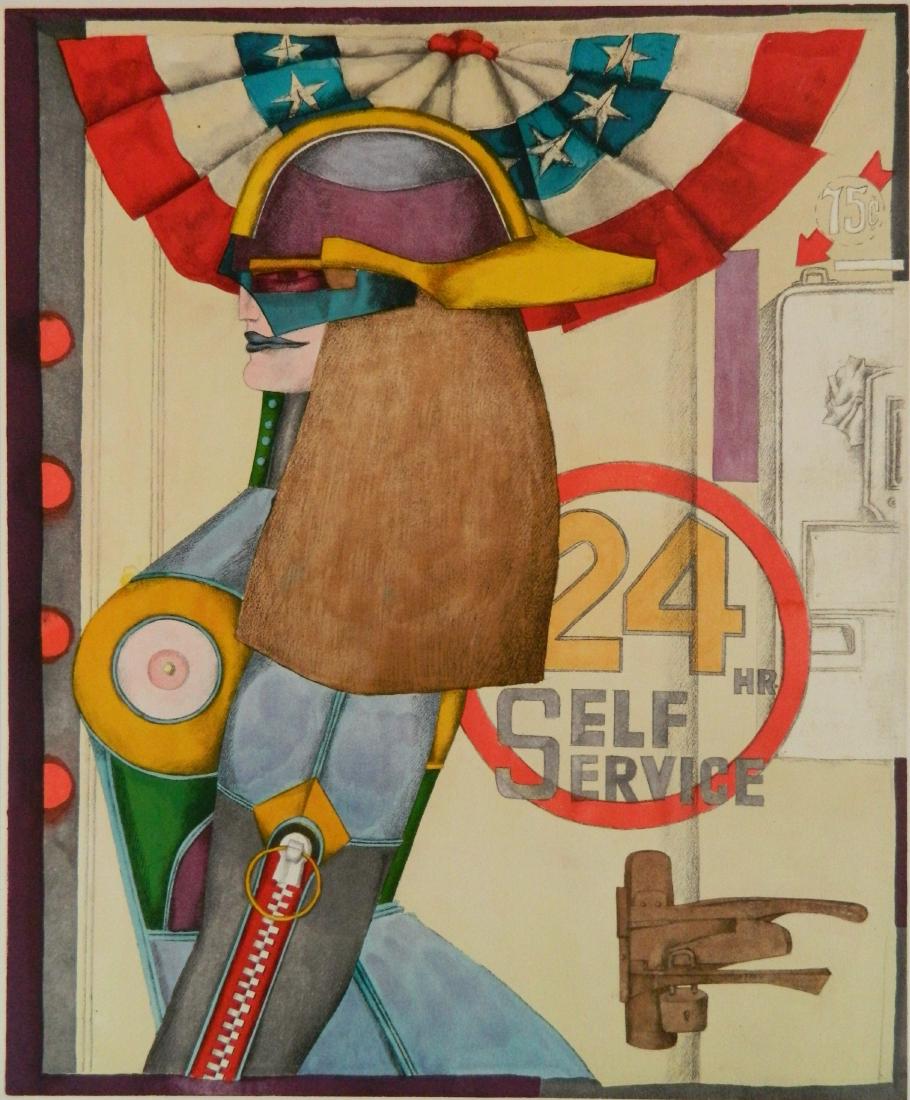 Richard Lindner lithograph (1 of 4)