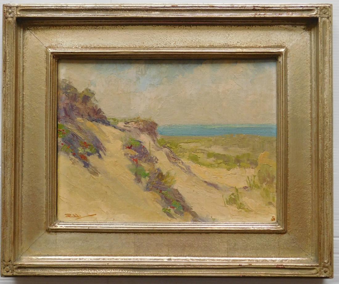 Henry S. Eddy oil: Henry S. Eddy (American 1875-1944)- "A Barrier of the Sea"- oil on board, signed Eddy lower left, some surface grime, otherwise good condition. 12 x 16"