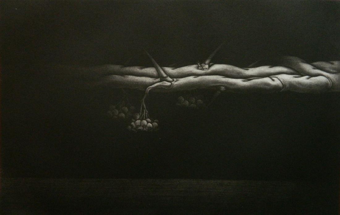 Kazuhisa Honda mezzotints: Kazuhisa Honda (Japanese 1948- )- ''111th Landscape''- mezzotints (8 copies), 1979, all signed, titled, dated and numbered in pencil, edition of 35, very good condition. 8 3/4 x 13 5/8''