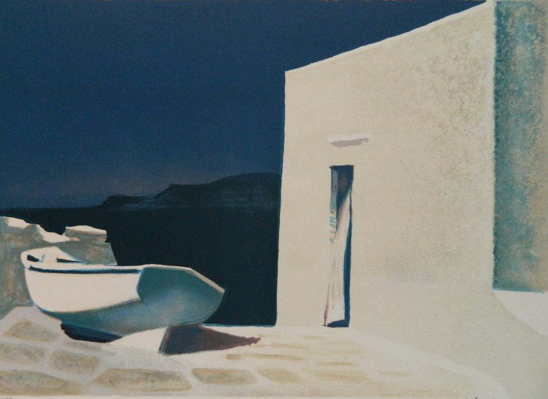 Andre Bricka lithograph: Andre Bricka- Untitled- lithograph in colors, signed and numbered 64/125 in pencil, good condition. 17 3/4 x 24 3/4''