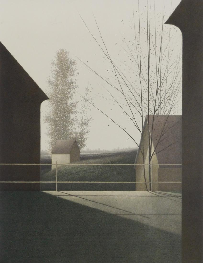 Robert Kipniss lithograph: Robert Kipniss (American 1931- )- ''To Return''- lithograph in color, 1980, signed and numbered 21/120 in pencil, good condition. 23 1/2 x 18''