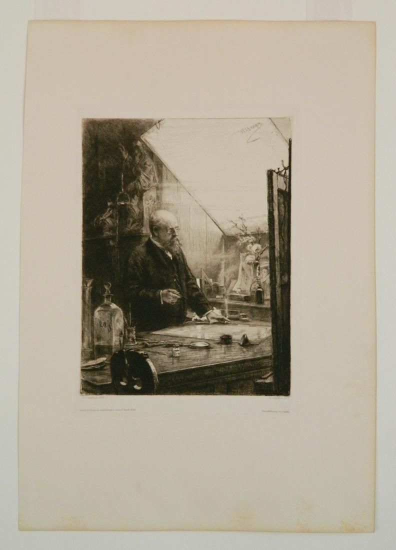 4 European intaglio: 4 European intaglio- 1.) and 2.) Henri Guerard (French 1846-1897)- ''Portrait de Baudelaire'' (Bertin 16 ii/iv)- 1 etching and drypoint and 1 etching, drypoint and aquatint, both signed, 1 of 6 proofs