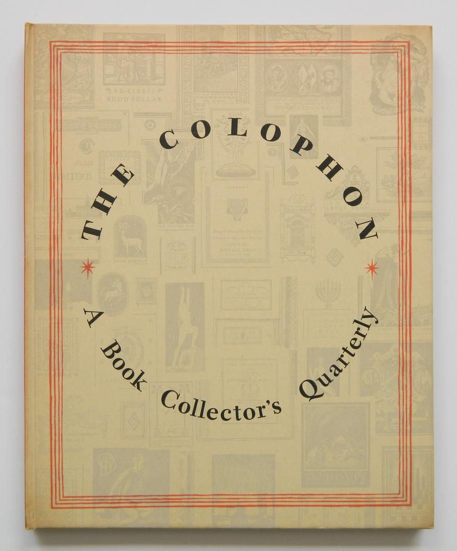 The Colophon- Gustave Baumann woodcut: Gustave Baumann (American, 1881-1971) ''Eagle Ceremony at Tesque Pueblo,'' woodcut in color, 1932, signed GB with artist chop in the block,as published in the Colophon, very good condition. 6 1/2 x 6