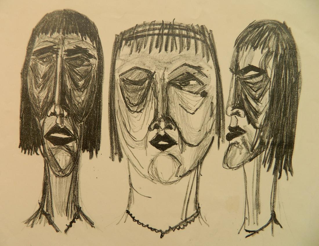 Jim Dine lithograph: Jim Dine (American 1935- )- ''Sluts - They Are Small People''- lithograph, signed, titled and numbered 4/10 in pencil, handling creases, light staining. 18 1/2 x 26'' (sheet)