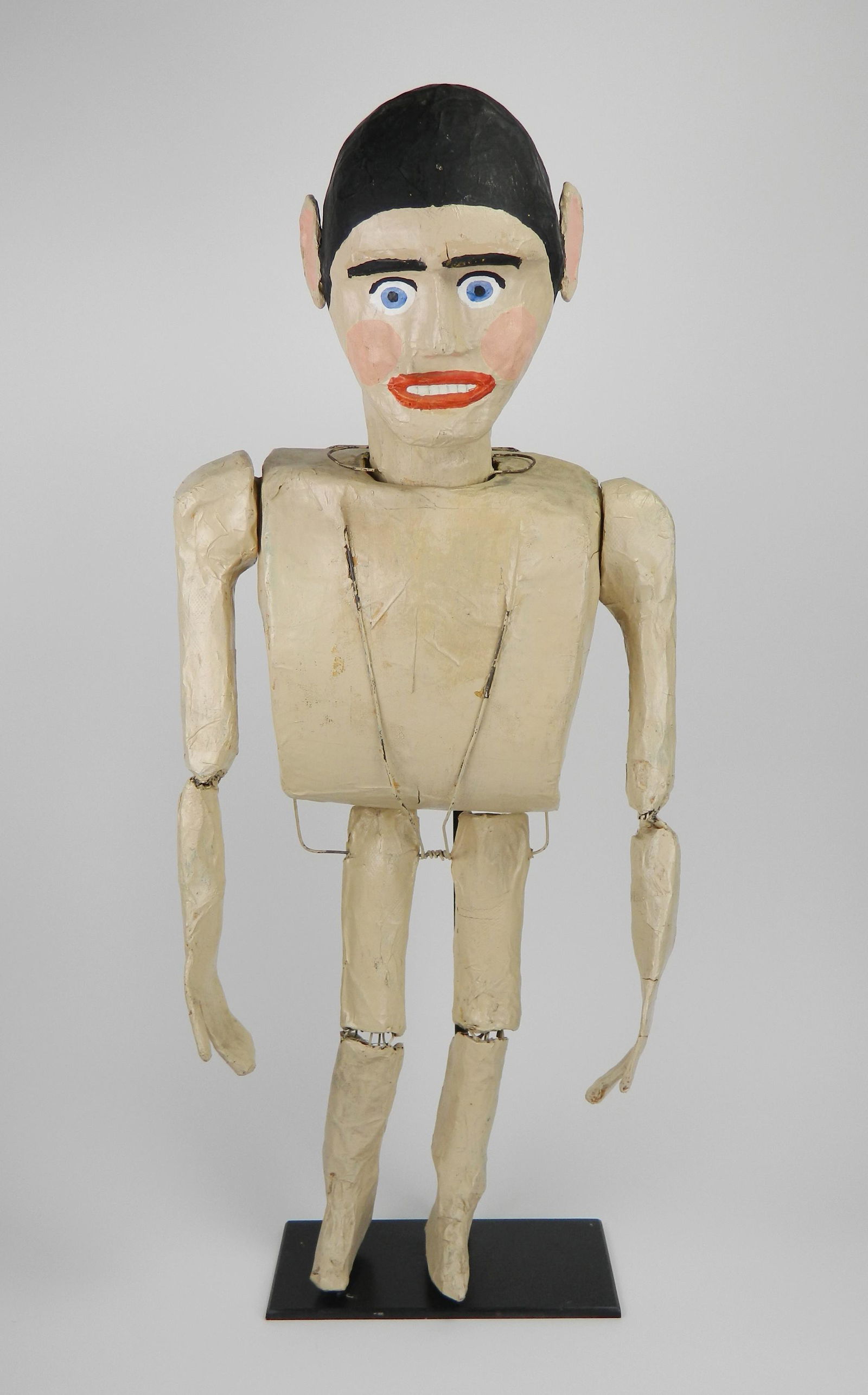 Papier mache folk art doll (1 of 6)