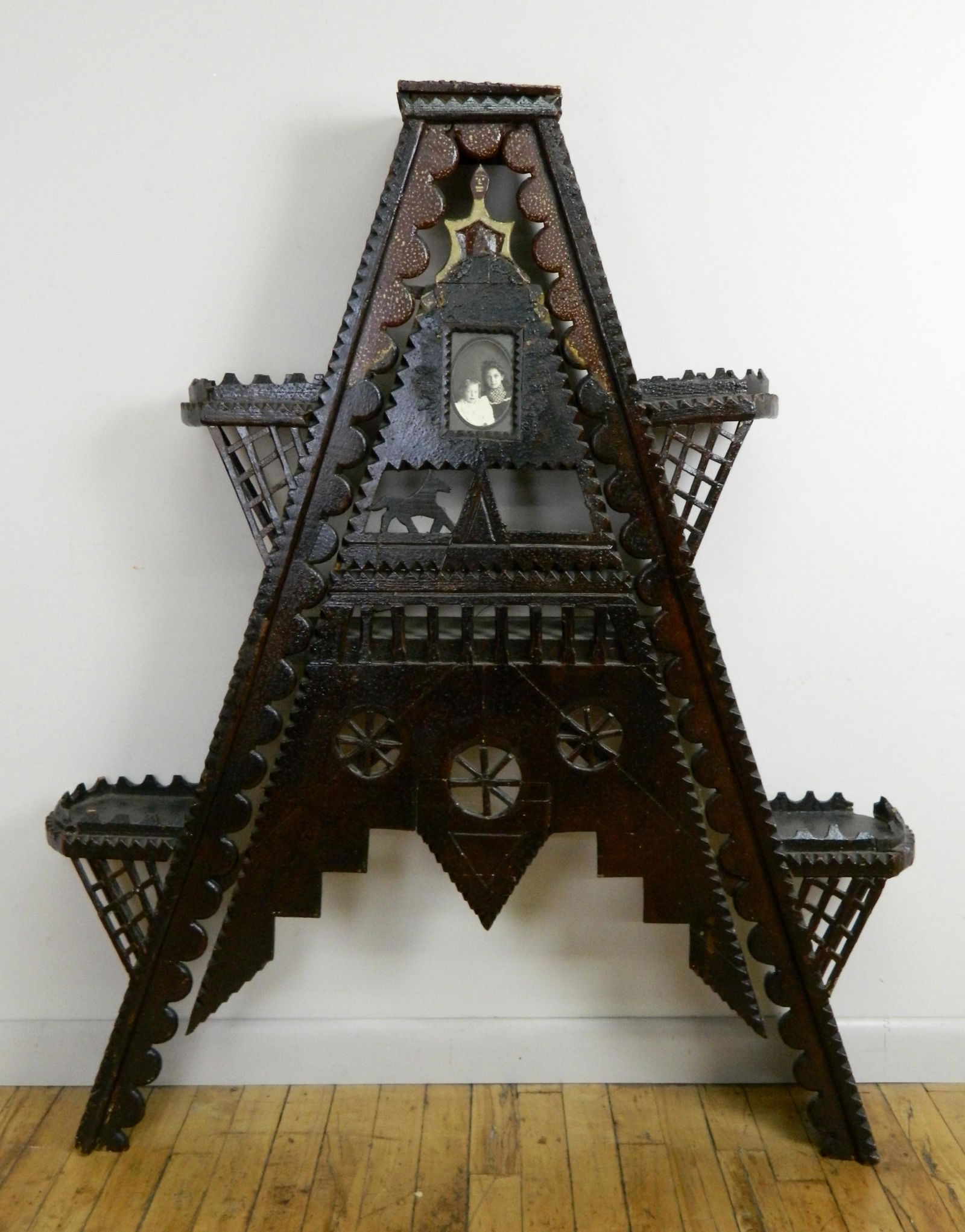 Folk Art 3-tier stand (1 of 5)