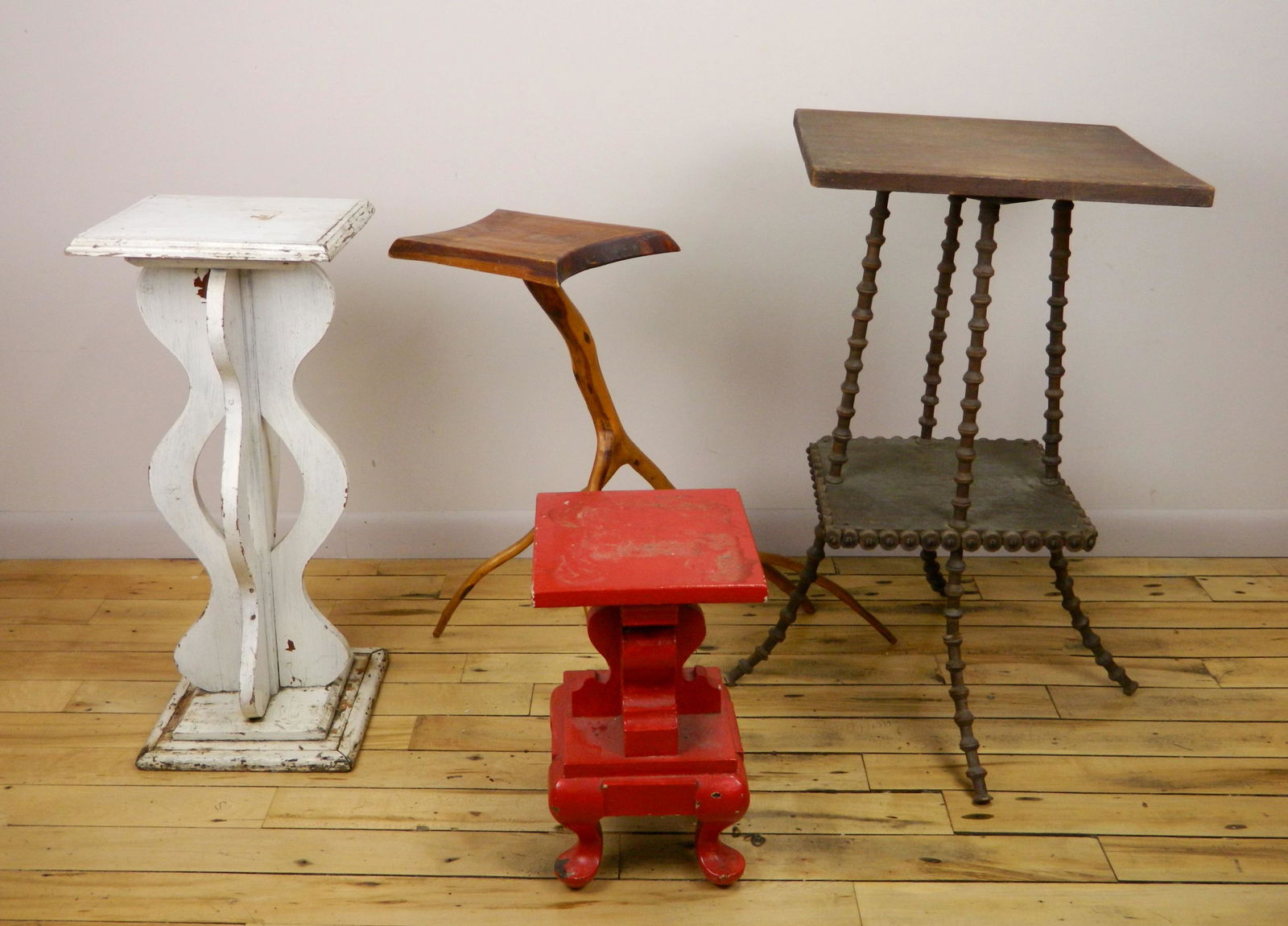 4 Folk art plant stands (1 of 6)