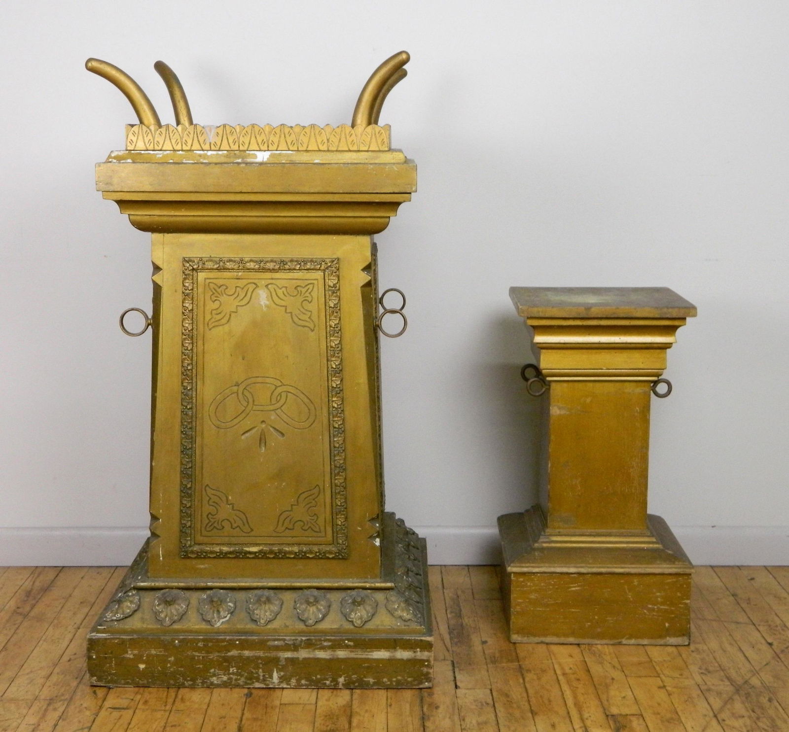 2 Odd Fellows ceremonial pedestals (1 of 4)