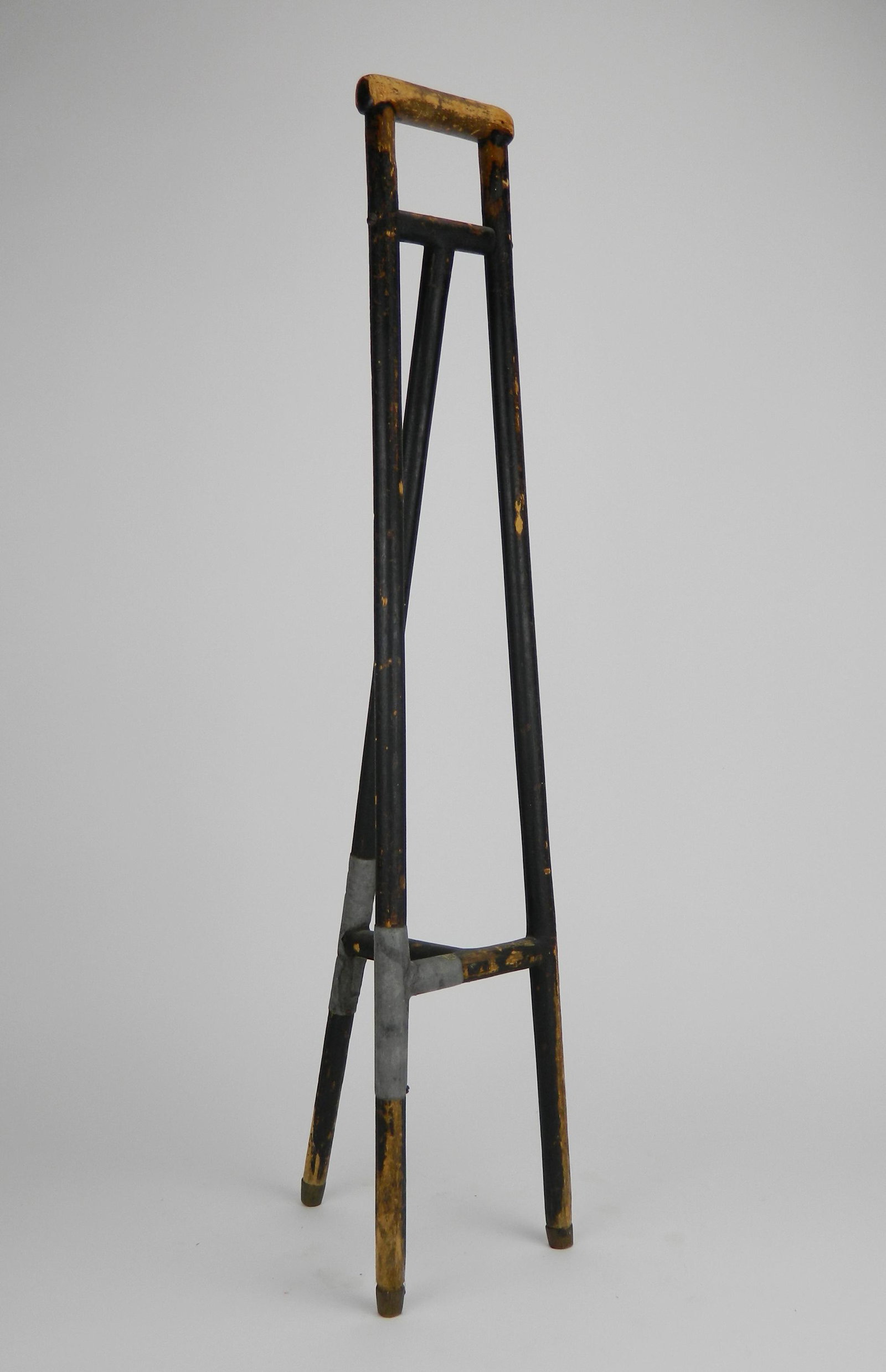 19th folk art walker: 19th c. American folk art walker, ca. 1860's, painted, worn from use. 33 1/4''h