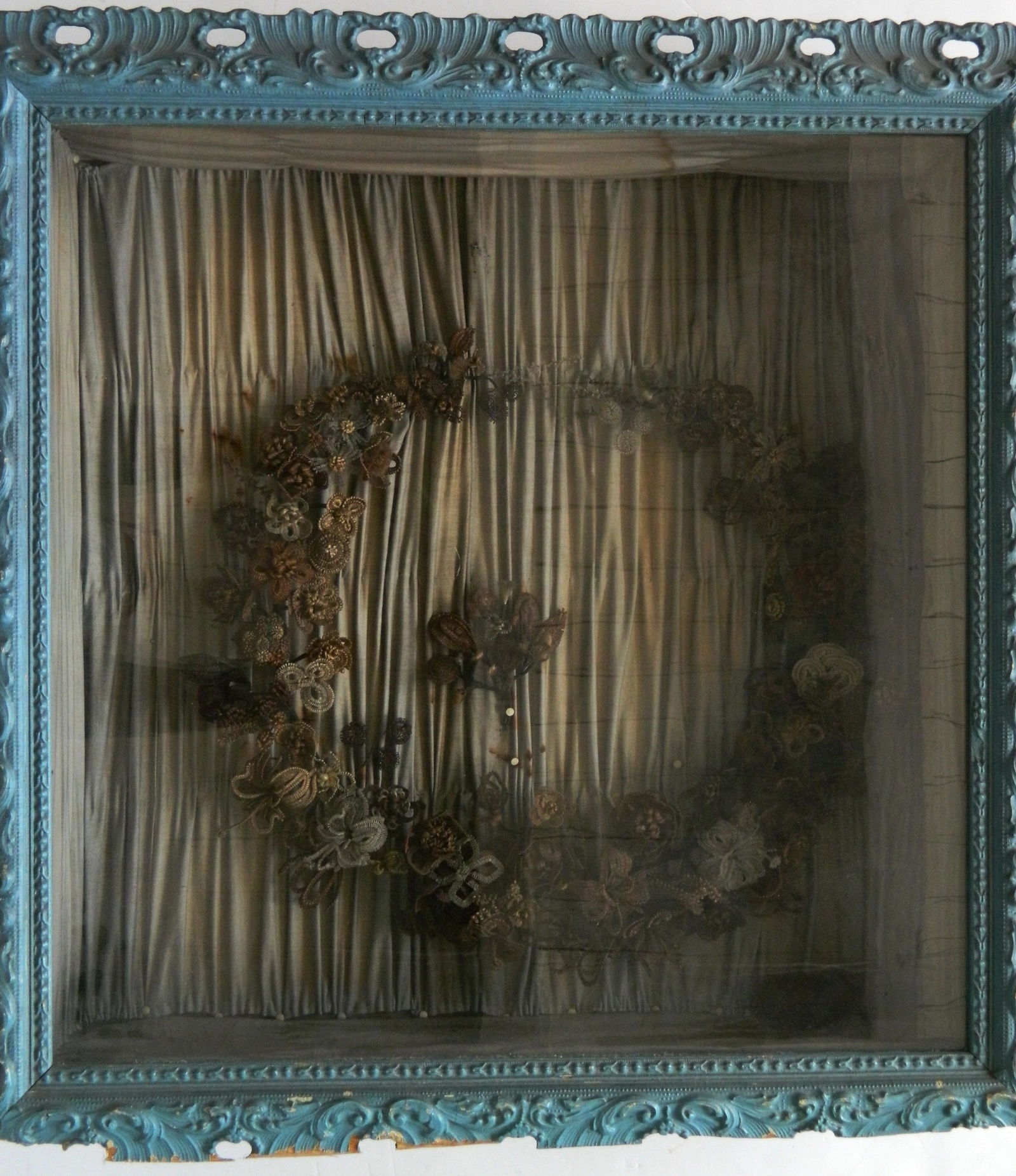Victorian mourning hair wreath (1 of 8)