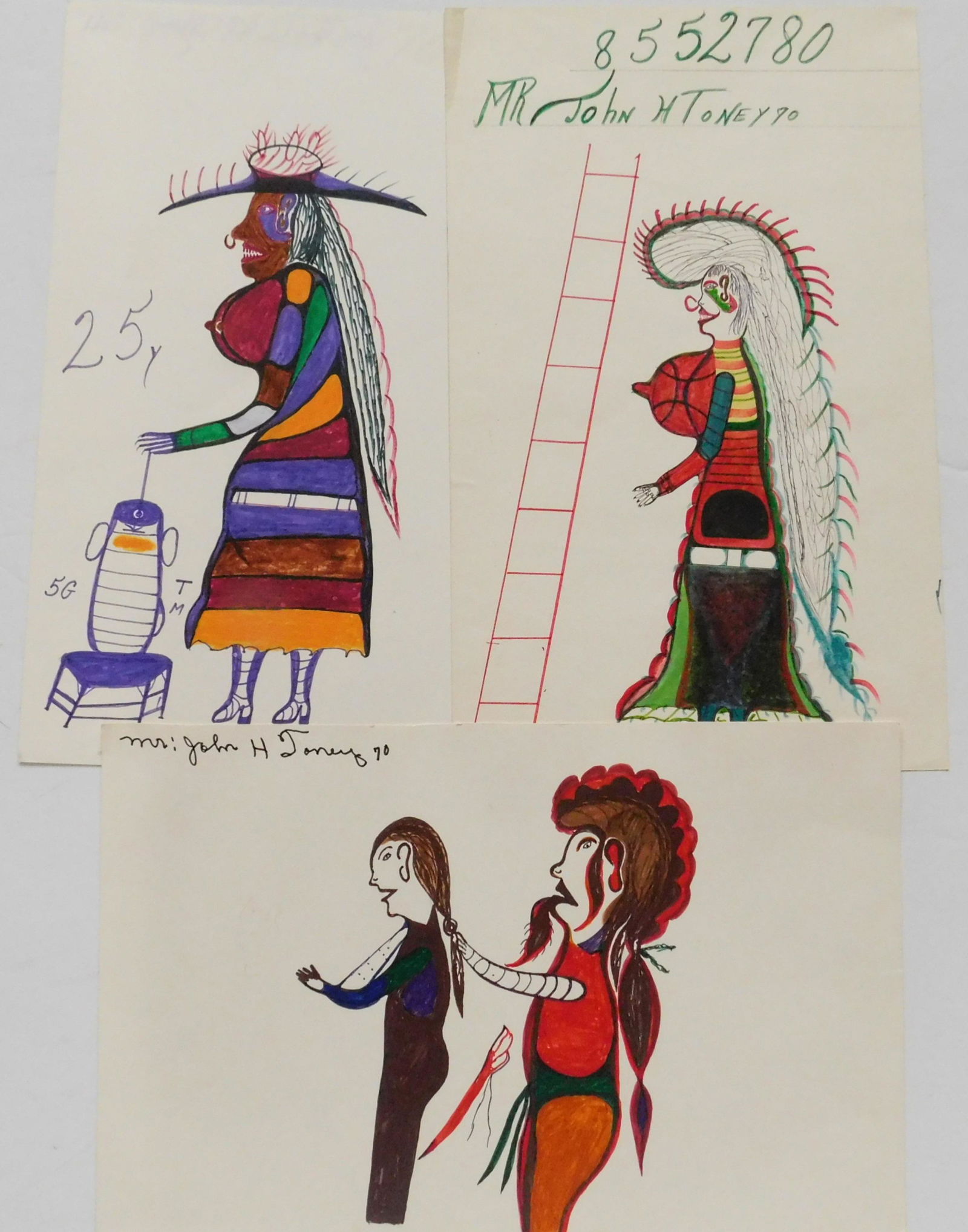 John Henry Toney marker on poster board (1 of 5)