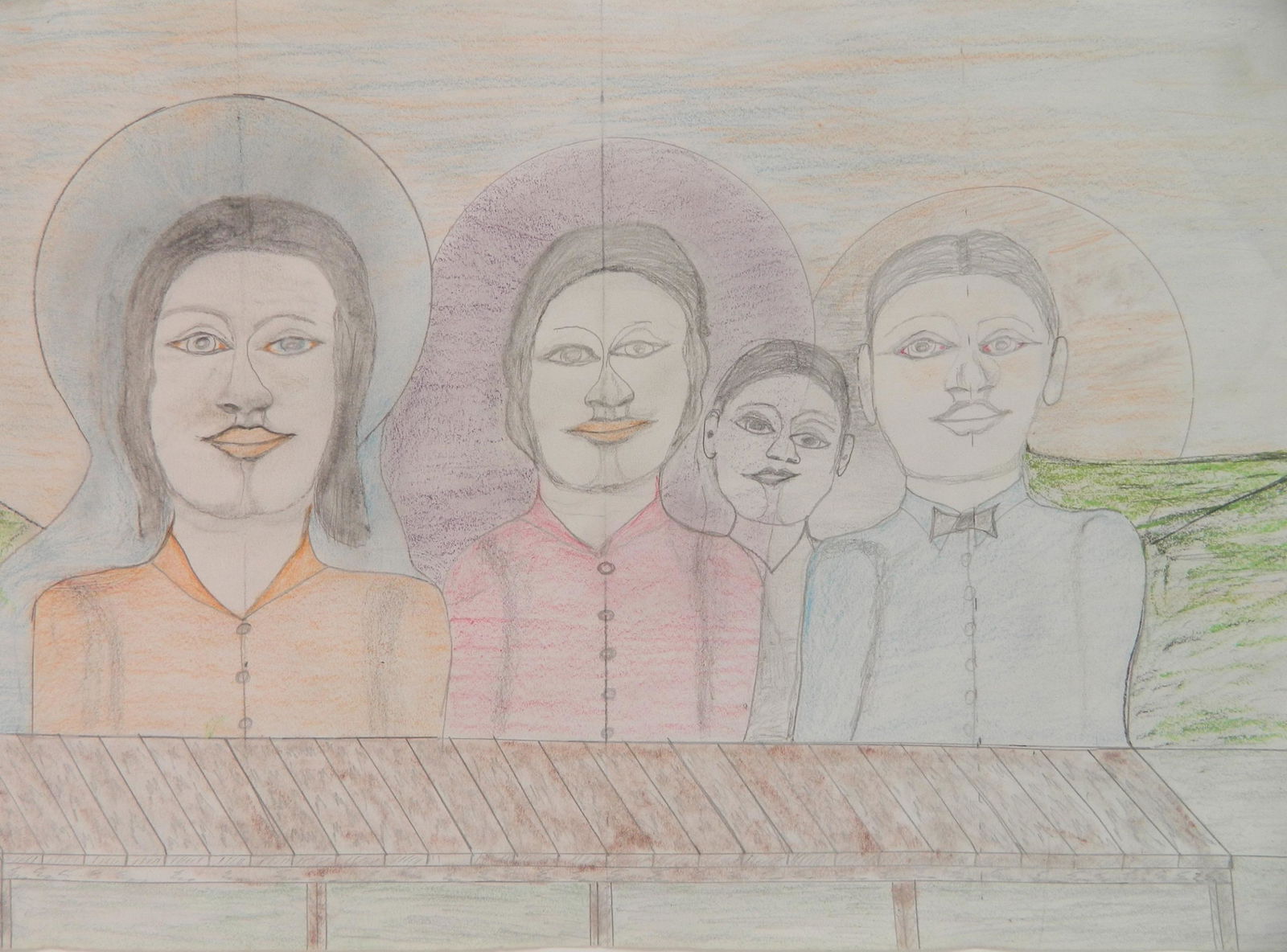 Shields L. Jones mixed media on paper (1 of 4)