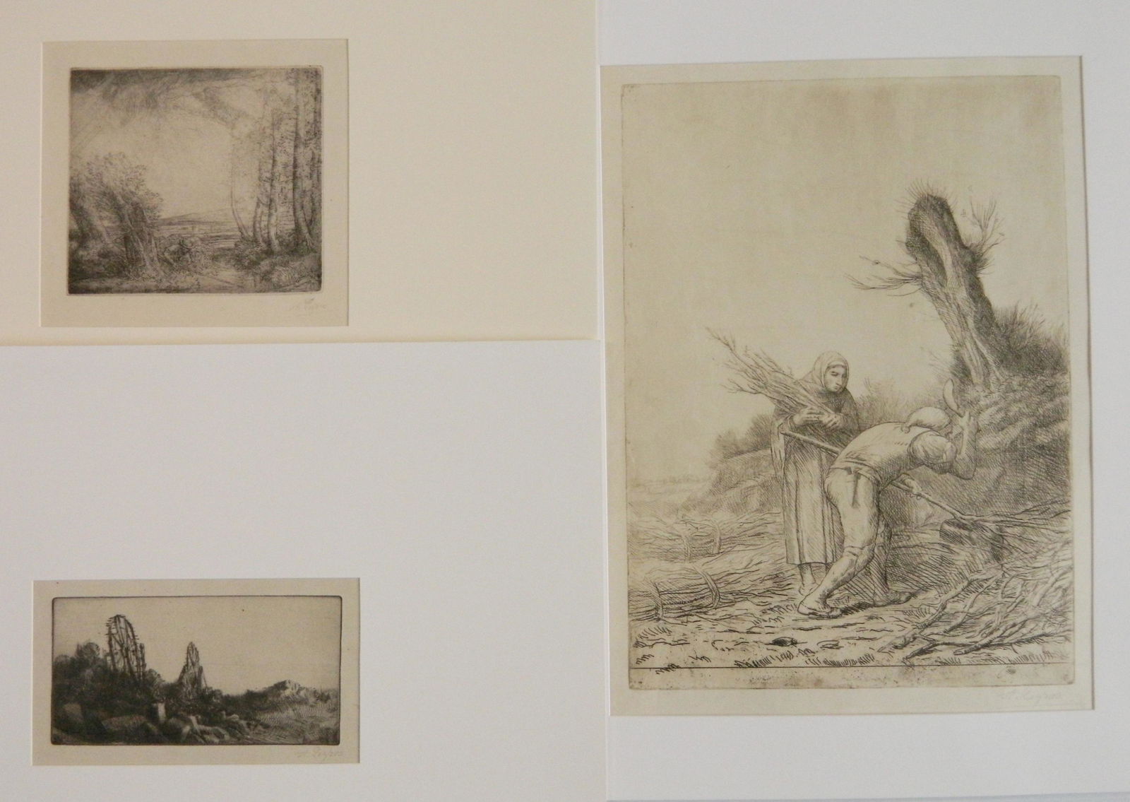 3 Alphose Legros etchings (1 of 5)