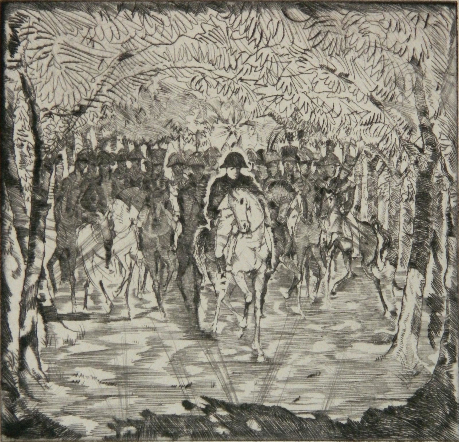 Max Oppenheimer etching (1 of 4)