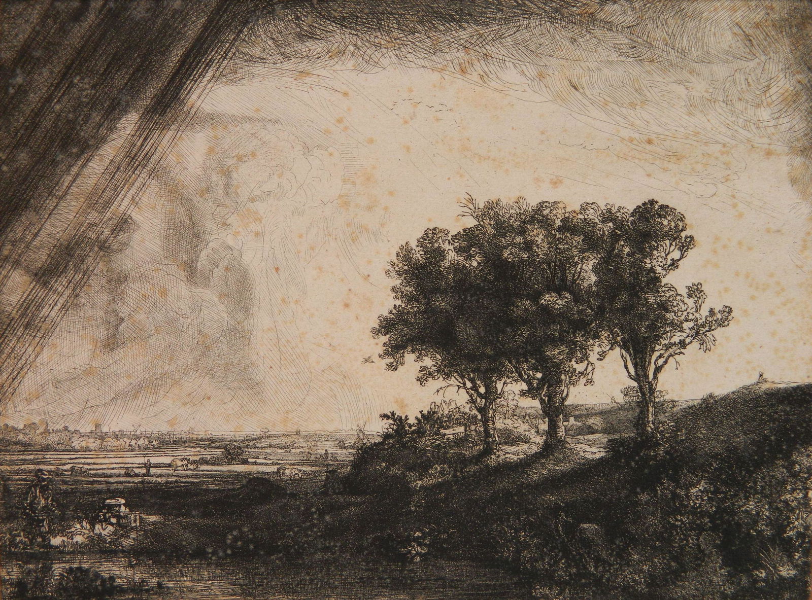 after Rembrandt etching, engraving and drypoint (1 of 4)