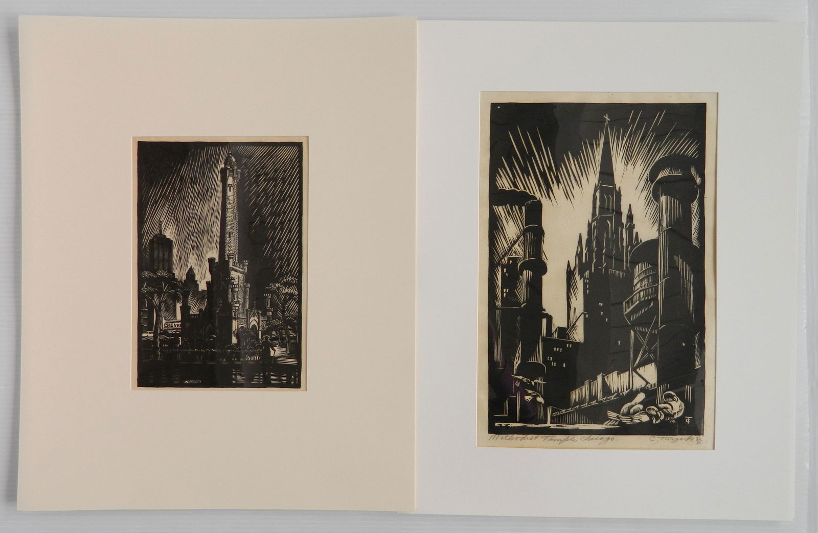 Charles Turzak 2 woodcuts (1 of 3)