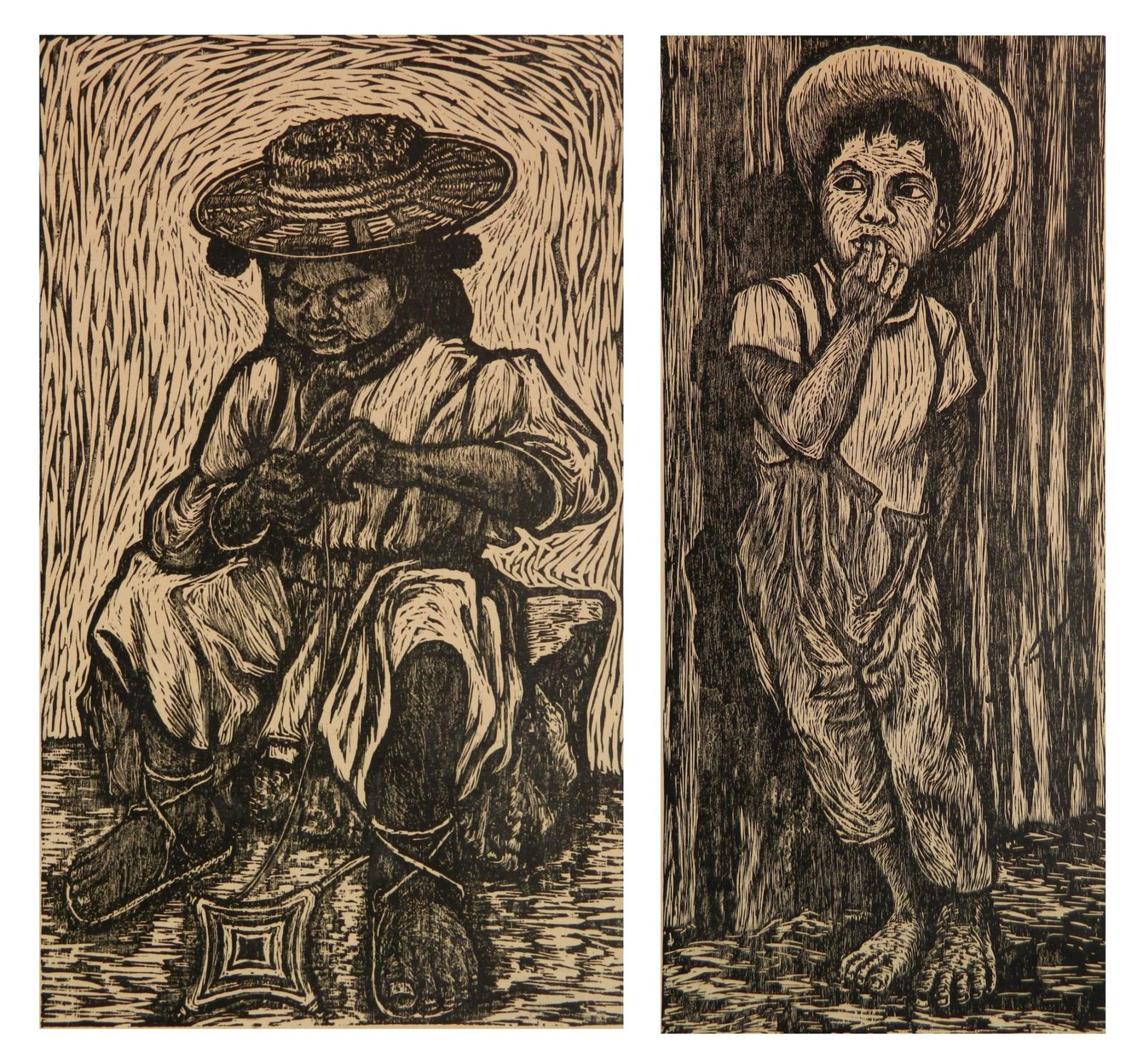2 Sarah Jimenez woodcuts (1 of 11)